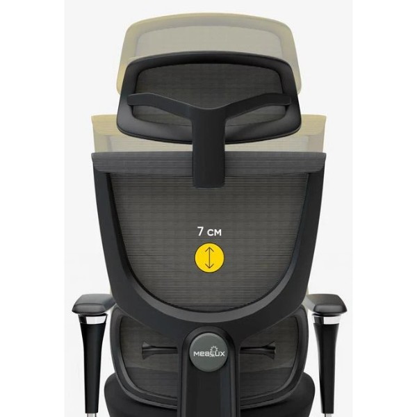 Фото - Кресло офисное Mealux S8 Air Fabric Black (HF-S8P F/B)
